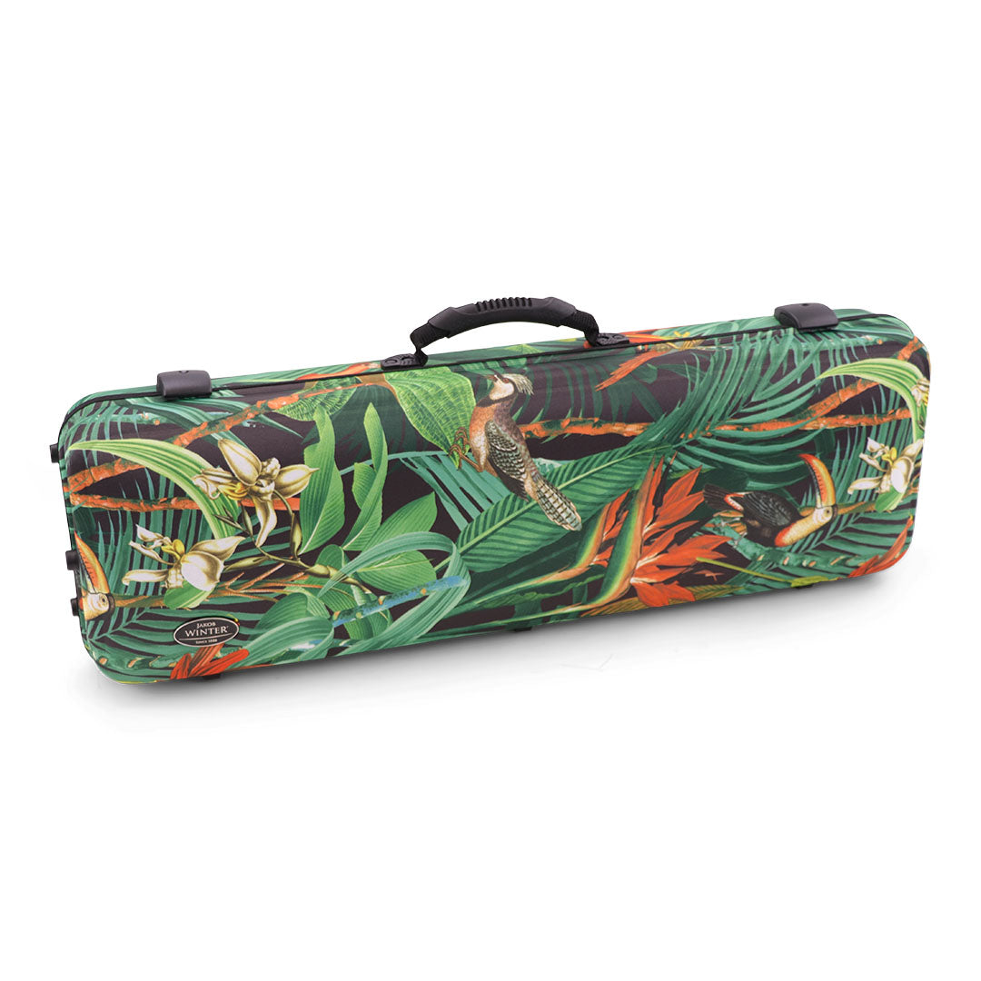 Jakob Winter Greenline Oblong Violin Case Jungle / No Music Pouch