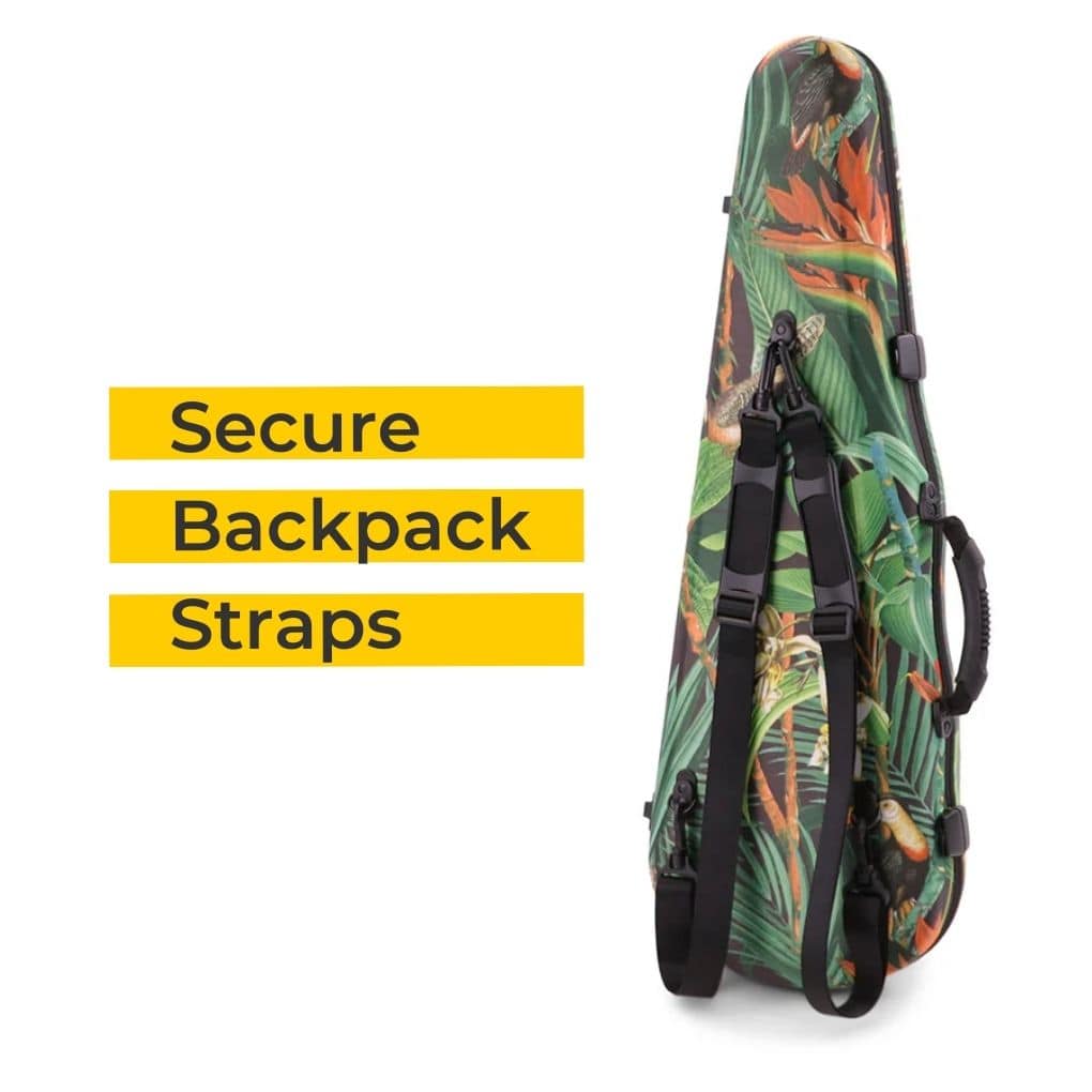 Jakob Winter Greenline Contoured Violin Case Backpack Straps