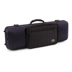 Jakob Winter Greenline Oblong Violin Case Carbon Blue With Music Pouch