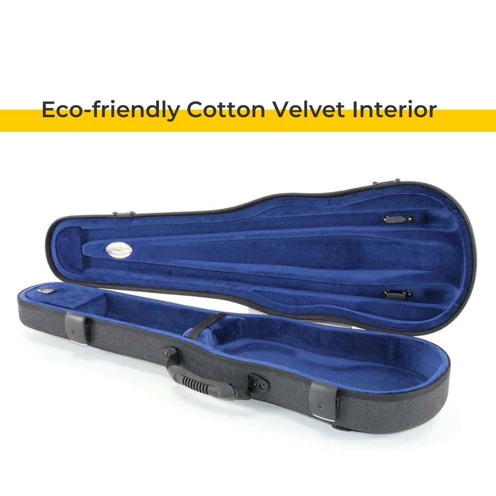 Jakob Winter Greenline Shaped Violin Case Velvet Interior