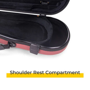 Jakob Winter Techleather Violin Case Shoulder Rest Compartment