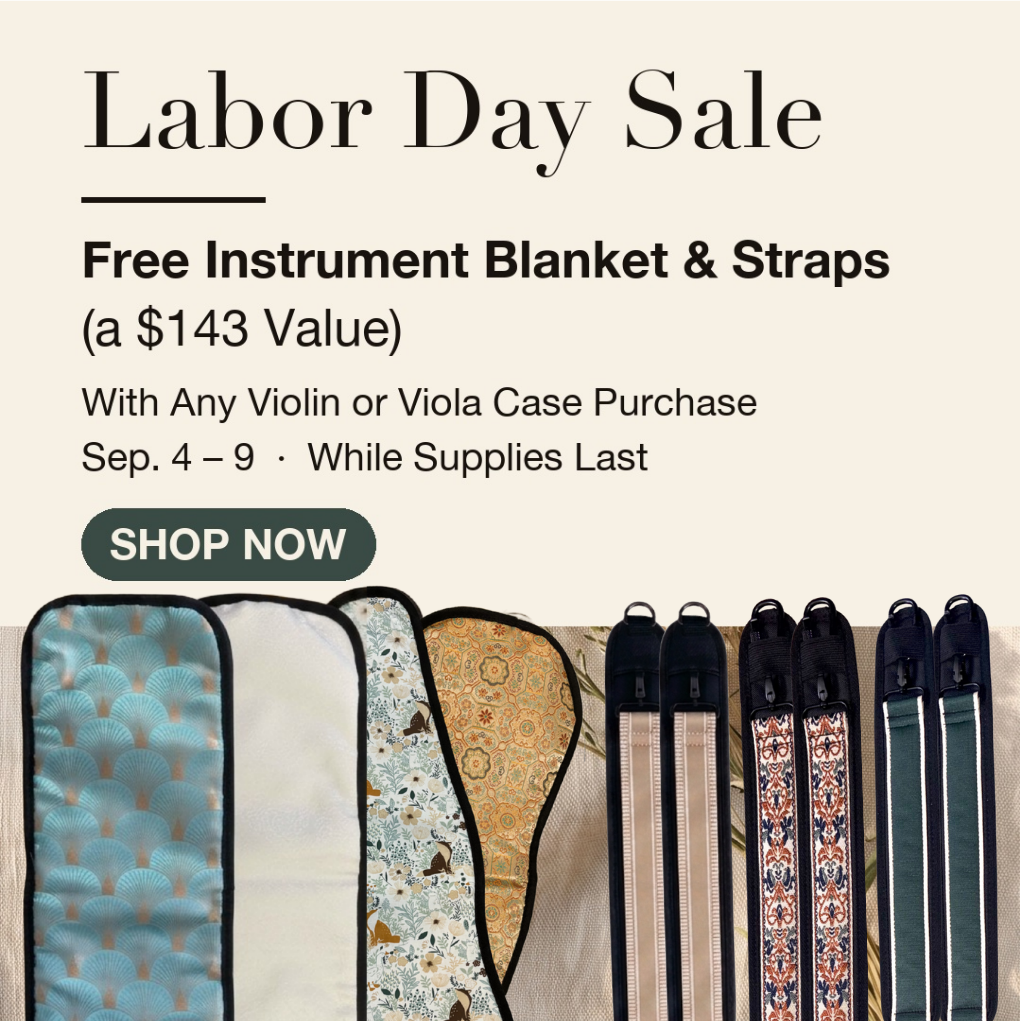 Great Violin Cases Labor Day Sale banner
