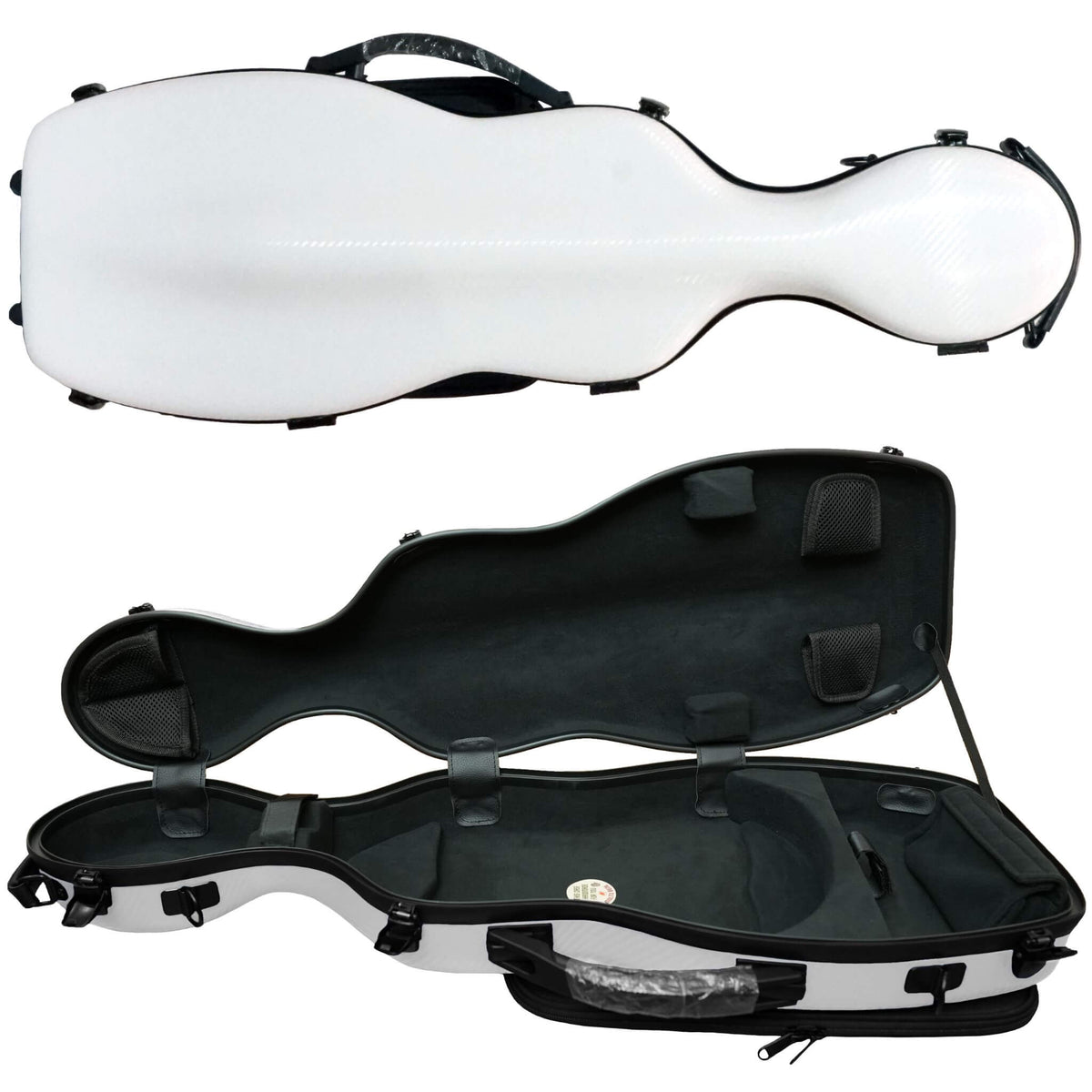 white violin case