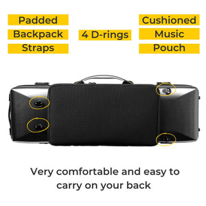 New Bam Hightech New Oblong Violin Case Back