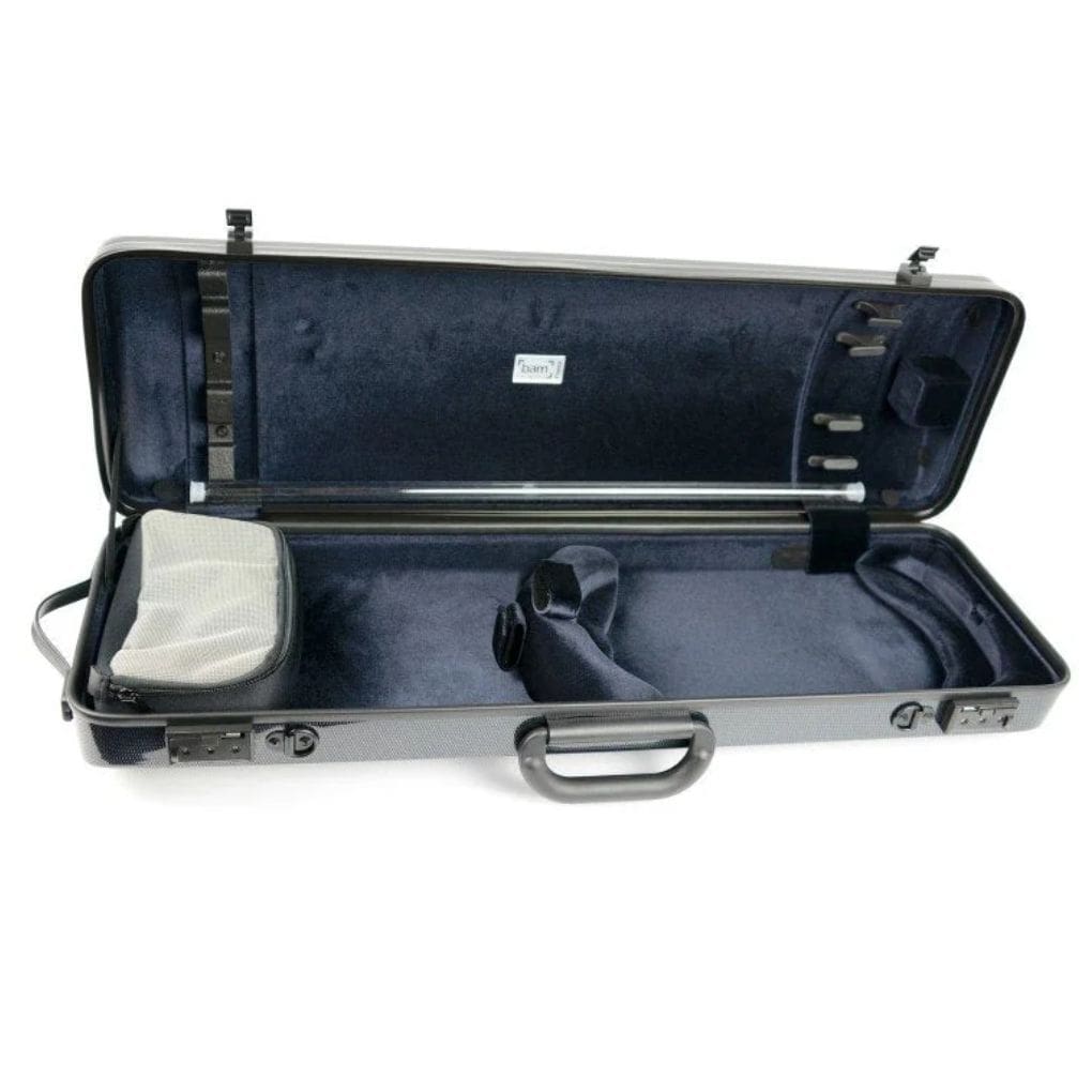 New Bam Hightech Oblong Violin Case spacious interior