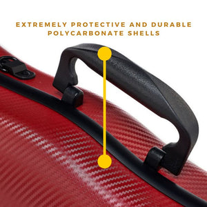 Defective- Gewa Pure 1.8 Polycarbonate Shaped Violin Case Red