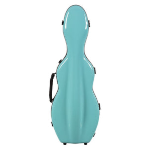 Tonareli Cello-Shaped Violin Case Turquoise