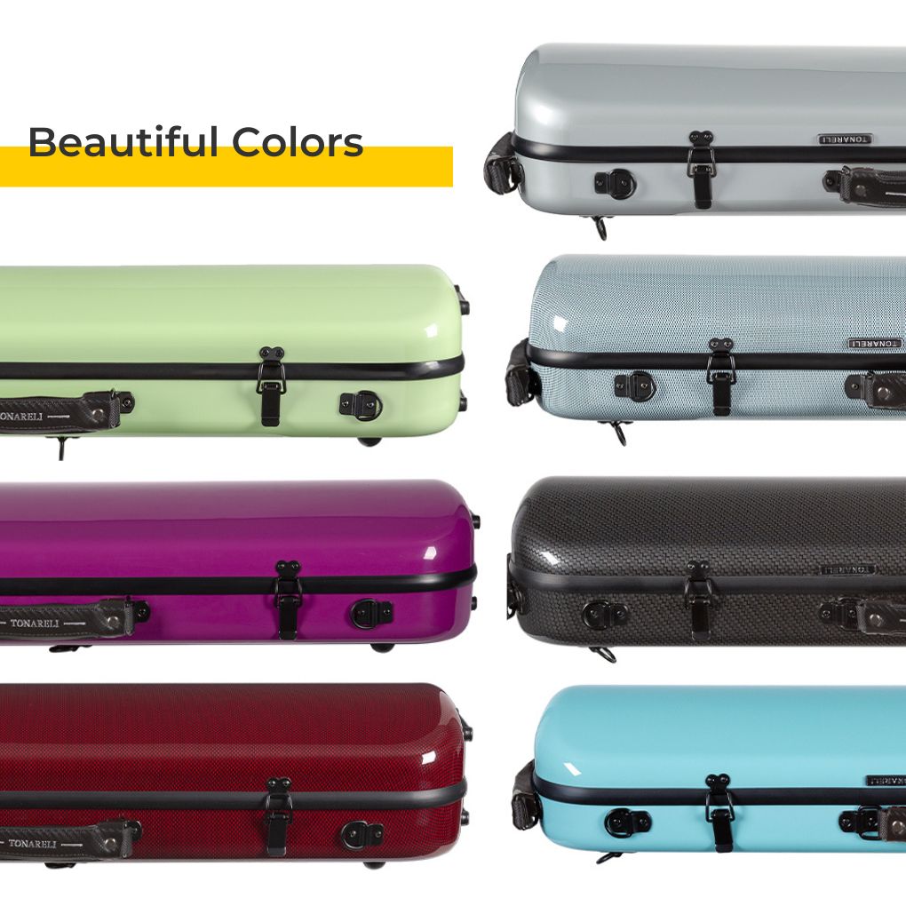 Tonareli Oblong Violin Case Color Options