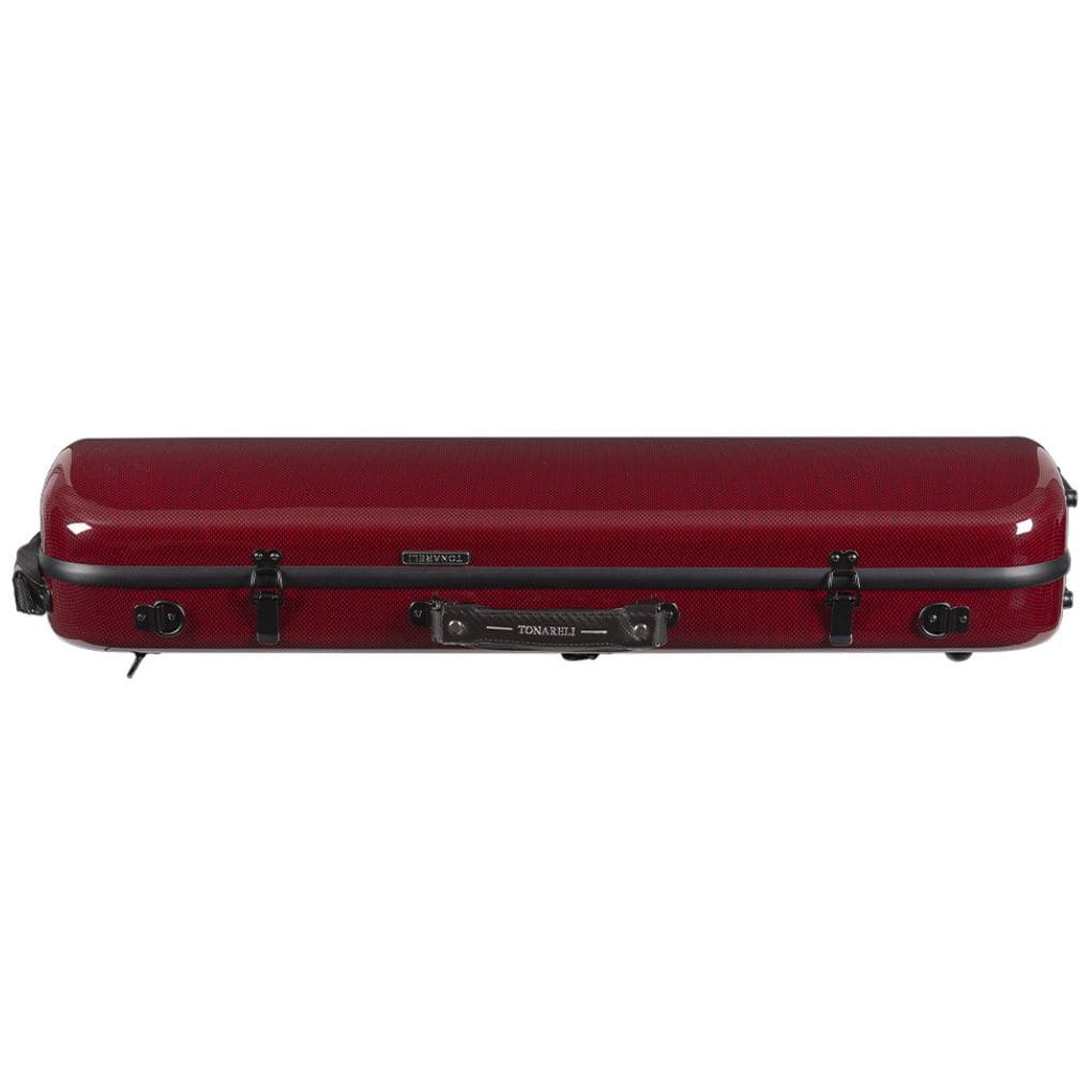 Tonareli Oblong Violin Case Red Graphite