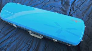Aileen Carbon Fiber Compact Violin Case Blue