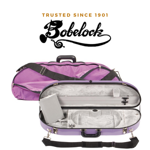 Bobelock 1047 Fiberglass Half Moon Violin Case Purple