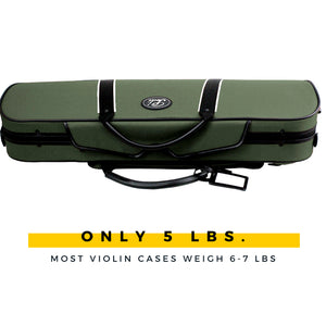 green violin case backpack