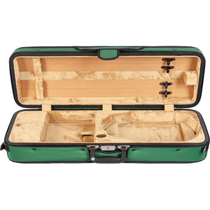 Bobelock 1003 Featherlite Puffy Oblong Violin Case Green - Interior