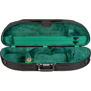Bobelock 1047 Wooden Half Moon Green Violin Case