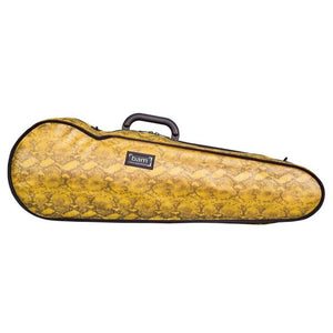 Bam Contoured Violin Case Yellow Snake Hoody - Front