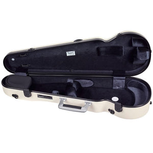 Bam Ice Supreme Contoured White-Black Seal Violin Case- Interior