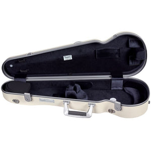Bam Ice Supreme Contoured White-Silver Seal  Violin Case - Interior