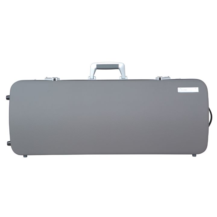 Bam Panther Gray Hightech Oblong Viola Case - Front