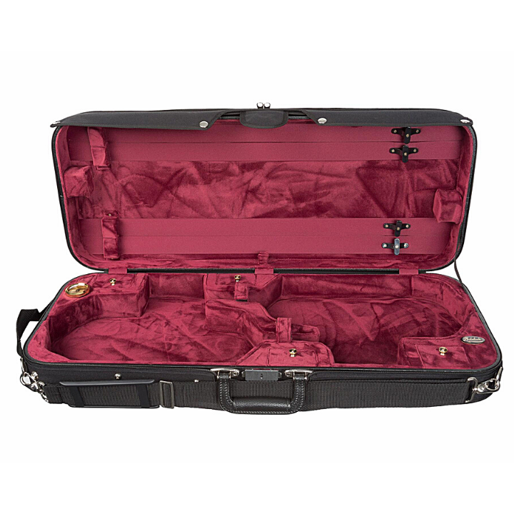 Bobelock 1015 Red Velour Double Violin Case