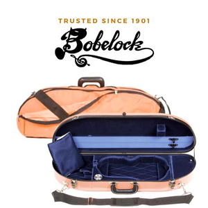 Bobelock 1047 Fiberglass Half Moon Violin Case Orange