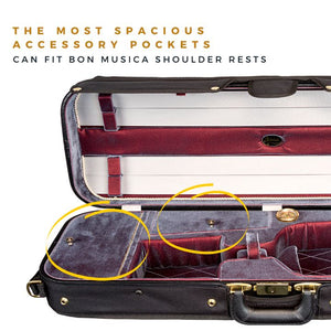 Bobelock 1051 violin case smokey red