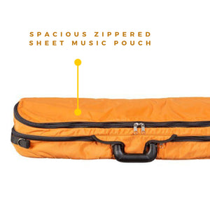 Bobelock 1060 Fiberglass Oblong Violin Case Orange