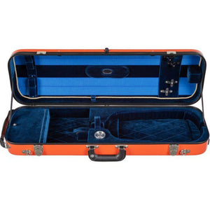 Bobelock Orange 1060 Fiberglass Oblong Violin Case - Interior