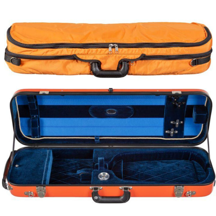 Bobelock Orange 1060 Fiberglass Oblong Violin Case