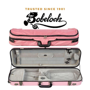 Bobelock 1060 Fiberglass Oblong Violin Case Pink