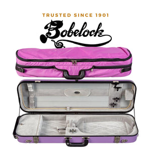 Bobelock 1060 Fiberglass Oblong Violin Case Purple