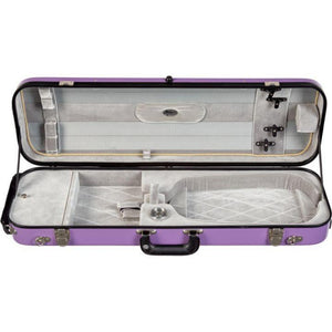 Bobelock Purple 1060 Fiberglass Oblong Violin Case - Interior