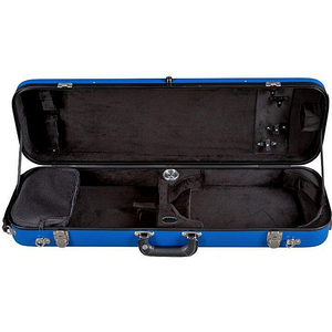 Bobelock 1061 Fiberglass Oblong Blue Violin Cases- Interior