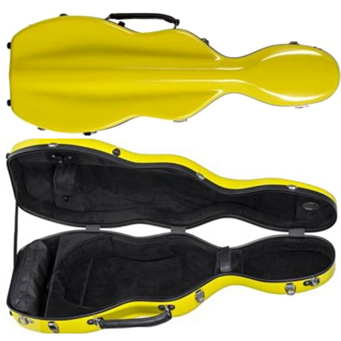 Bobelock 1062 Fiberglass Shaped Violin Case Yellow - Great Violin