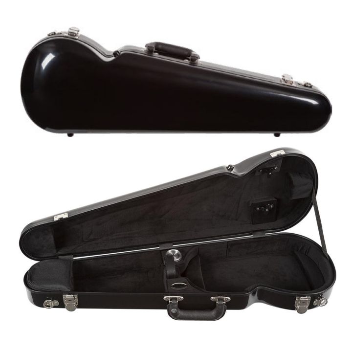 Bobelock 1063 Black Fiberglass Shaped Violin Case