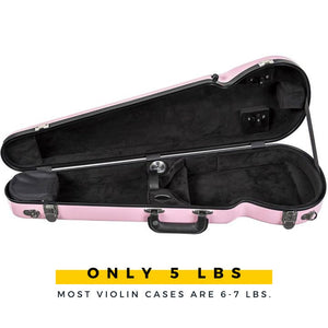 Pink Violin Case Fiberglass Bobelock