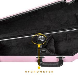 Bobelock 1063 Fiberglass Shaped Violin Case Pink