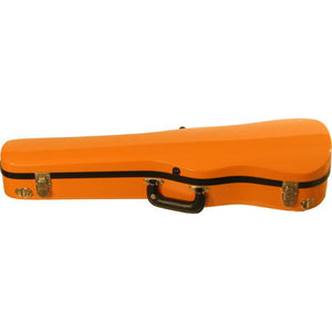 Bobelock Orange 1007 Fiberglass Shaped Violin Case - Front
