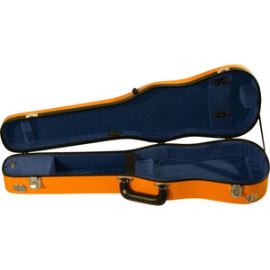 Bobelock Orange 1007 Fiberglass Shaped Violin Case - Interior