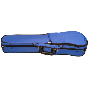 Bobelock 1007 Puffy Blue Shaped Violin Case - Exterior