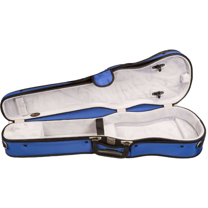 Bobelock 1007 Puffy Blue Shaped Violin Case - Interior