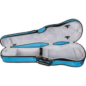 Bobelock Sky Blue 1007 Puffy Shaped Violin Case - Interior