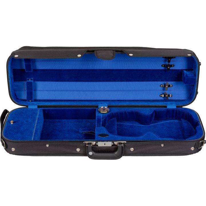 Bobelock Blue 16002 Deluxe Oblong Violin Case- Interior