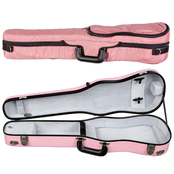 Bobelock 1007 Fiberglass Shaped Violin Case Pink