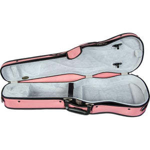 Bobelock Pink 1007 Puffy Shaped Violin Case- Interior