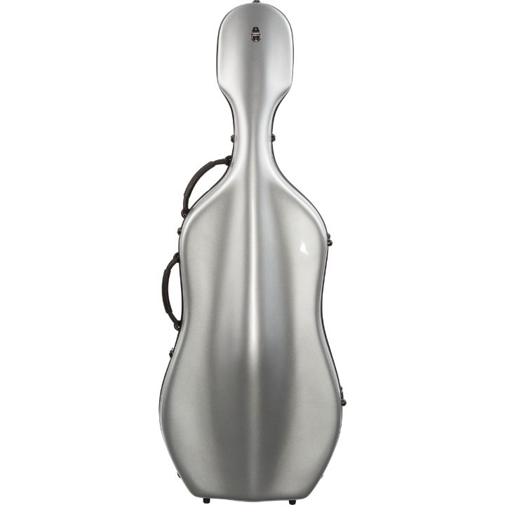 Howard Core Fiberglass Cello Case Silver
