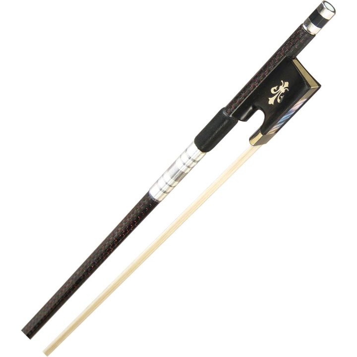 red carbon fiber violin bow