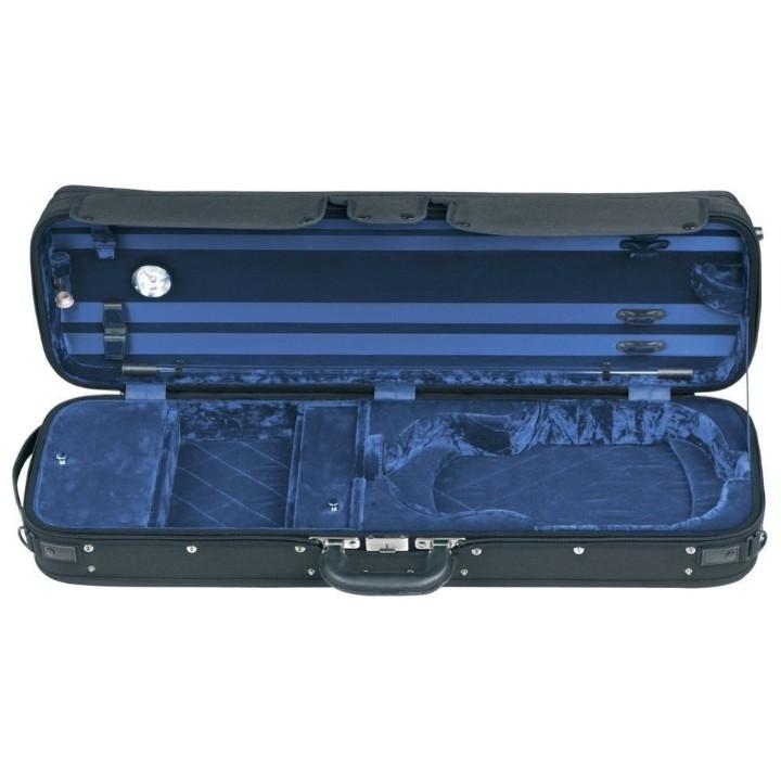 blue oblong violin case