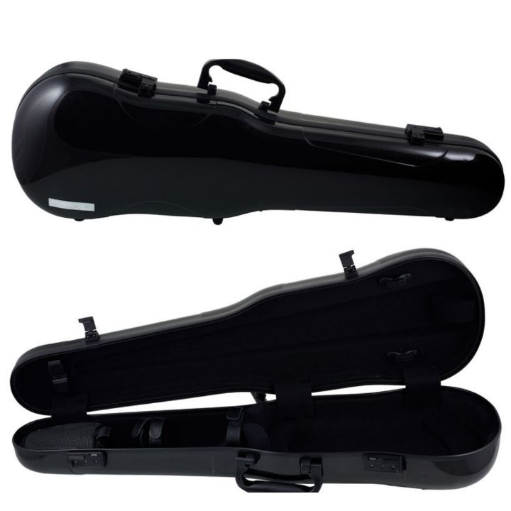 Gewa Air 1.7 Shaped Metallic Black Violin Case- Front