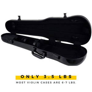 Gewa Air 1.7 Shaped Metallic Black Violin Case- Interior