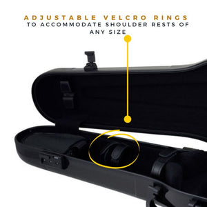 Gewa Air 1.7 Metallic Black Shaped Violin Case